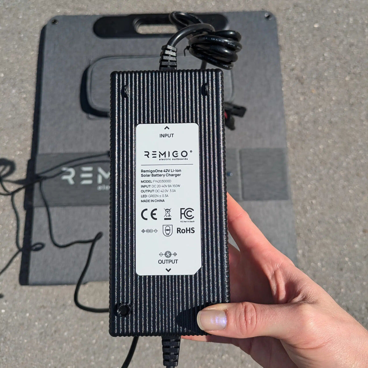 Remigo Solar Charging Set-Up